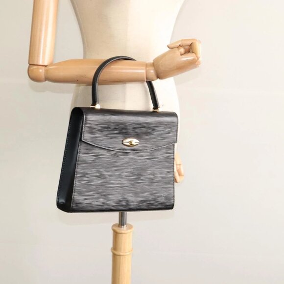 LOUIS VUITTON Epi Malesherbes Hand Bag Black - Picture 1 of 16